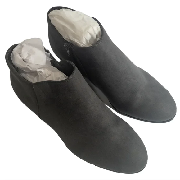 Wileyy Ankle Boots Charcoal -7 WIDE - Picture 4 of 5